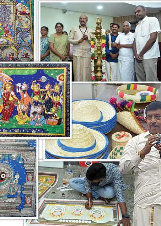  பனை ஓலையில்  பக்தி ஓவியங்கள்! தொகுப்பு : விஜயா கண்ணன் 