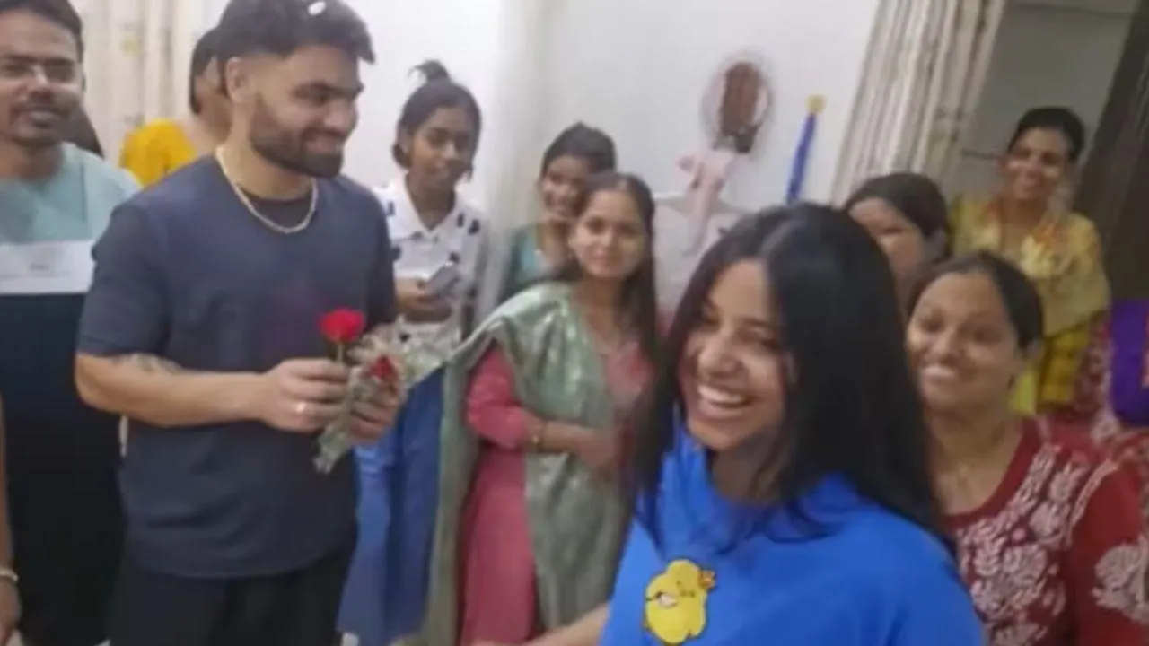 Rinku Singh reached in-laws house for the first time after engagement video viral