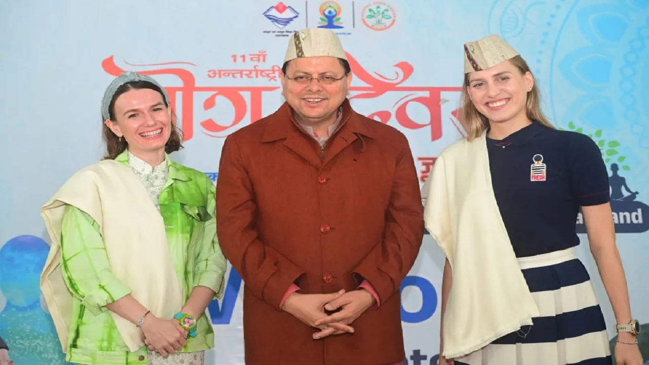 CM Pushkar Singh Dhami with guest