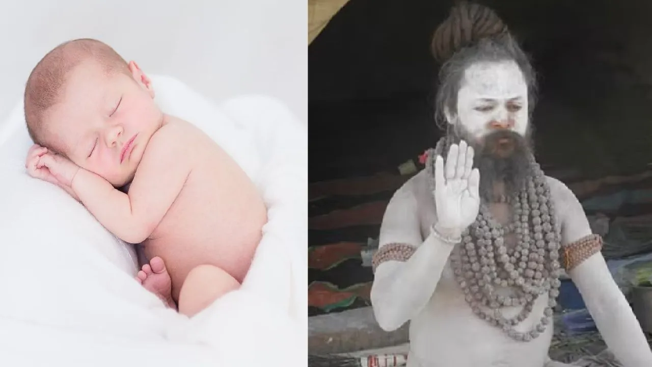 small children and sadhu sant