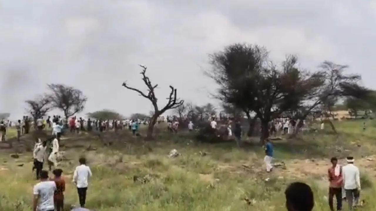 Indian Airforce Plane Crash in Rajasthan News update in hindi