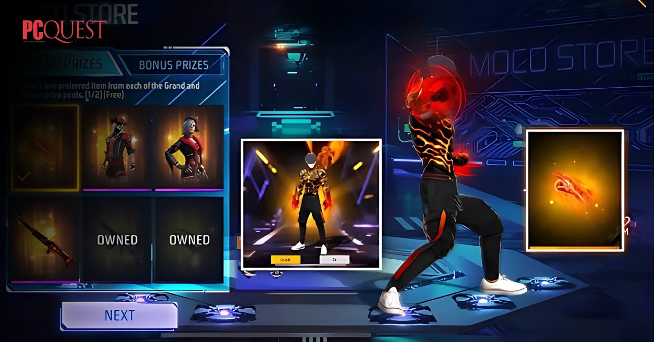 Free Fire MAX New Moco Store Cobra Fist Event-Unlock Thrill Seeker Female Bundle