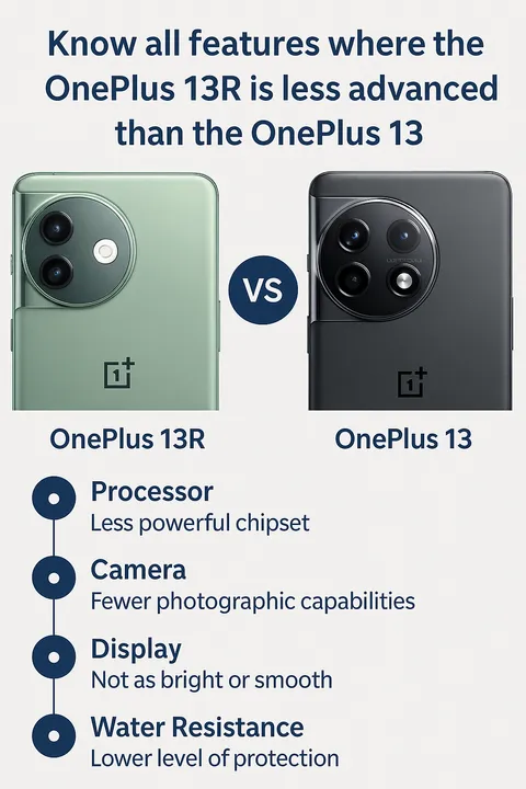 OnePlus 13R is less advanced than the OnePlus 13