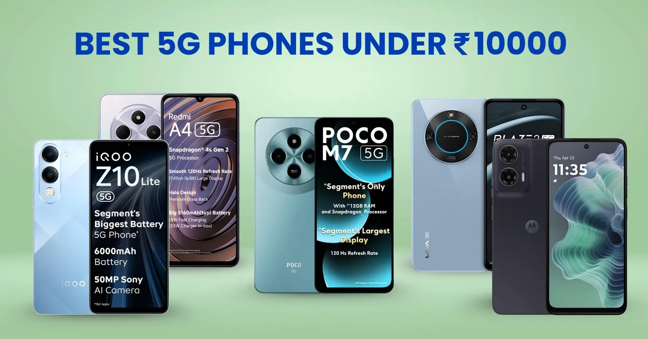 Best 5G phone under Rs10000