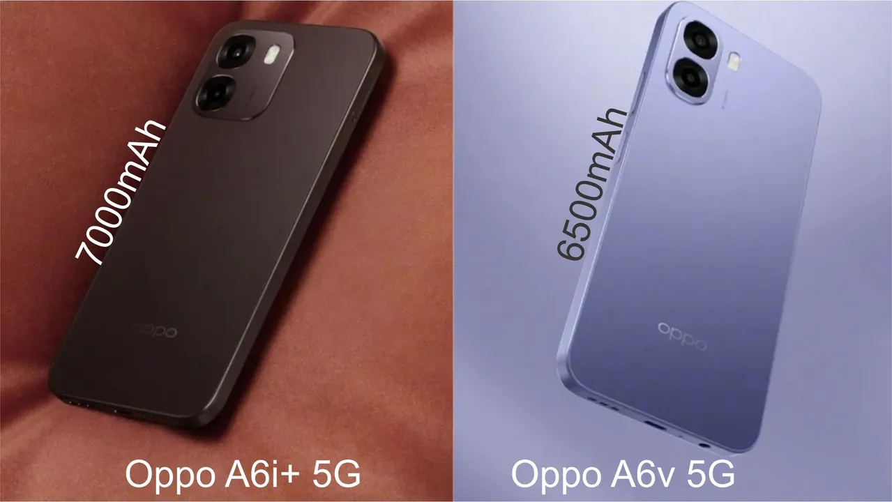 Oppo A6i+ 5G and A6v 5G launched in China with 7000mAh and 6500mAh batteries