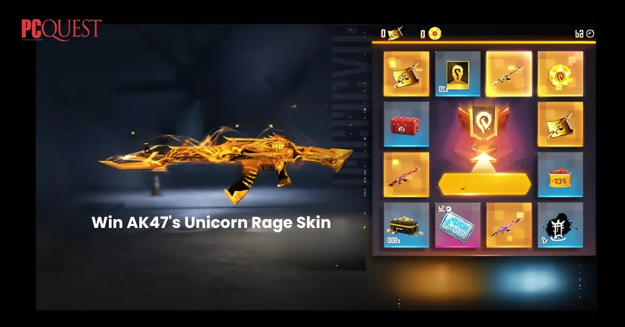 free fire max ump x ak47 ring event- win ak47 unicorn’s rage gun skin