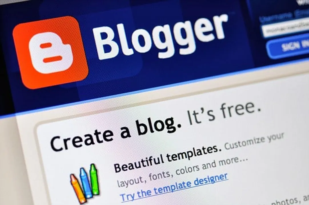 Blogger website