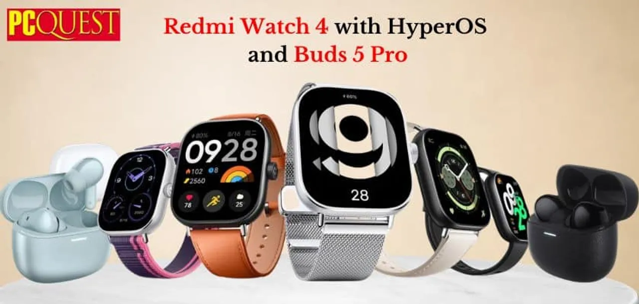 Redmi Watch 4 with HyperOS and Buds 5 Pro