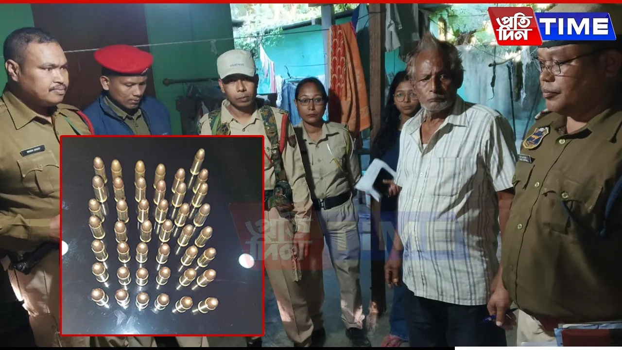 Live ammunition recovered in Assam's Dergaon