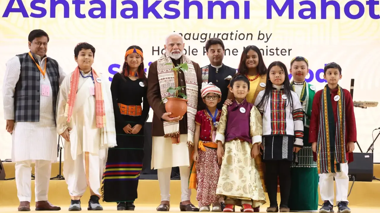 PM Modi Inaugurates Ashtalakshmi Mahotsav At Bharat Mandapam