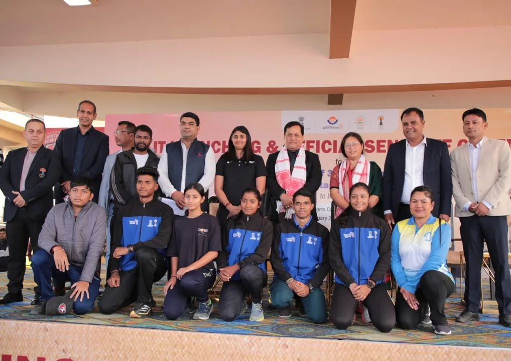 Sonmowal Sends of Assam Contingent for National Games