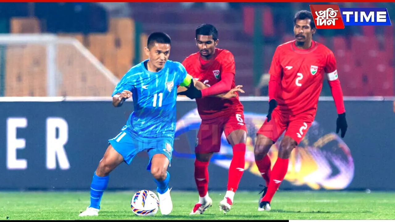 Sunil Chhetri Nets His 95th as India Steamroll Maldives in Shillong