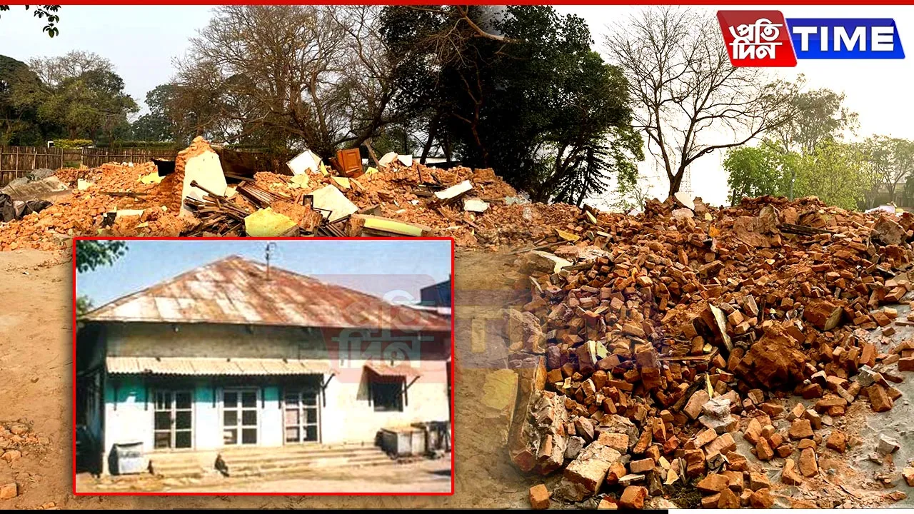 Heritage Wiped Out: Assam’s Oldest Colonial Structure Bulldozed by GMDA