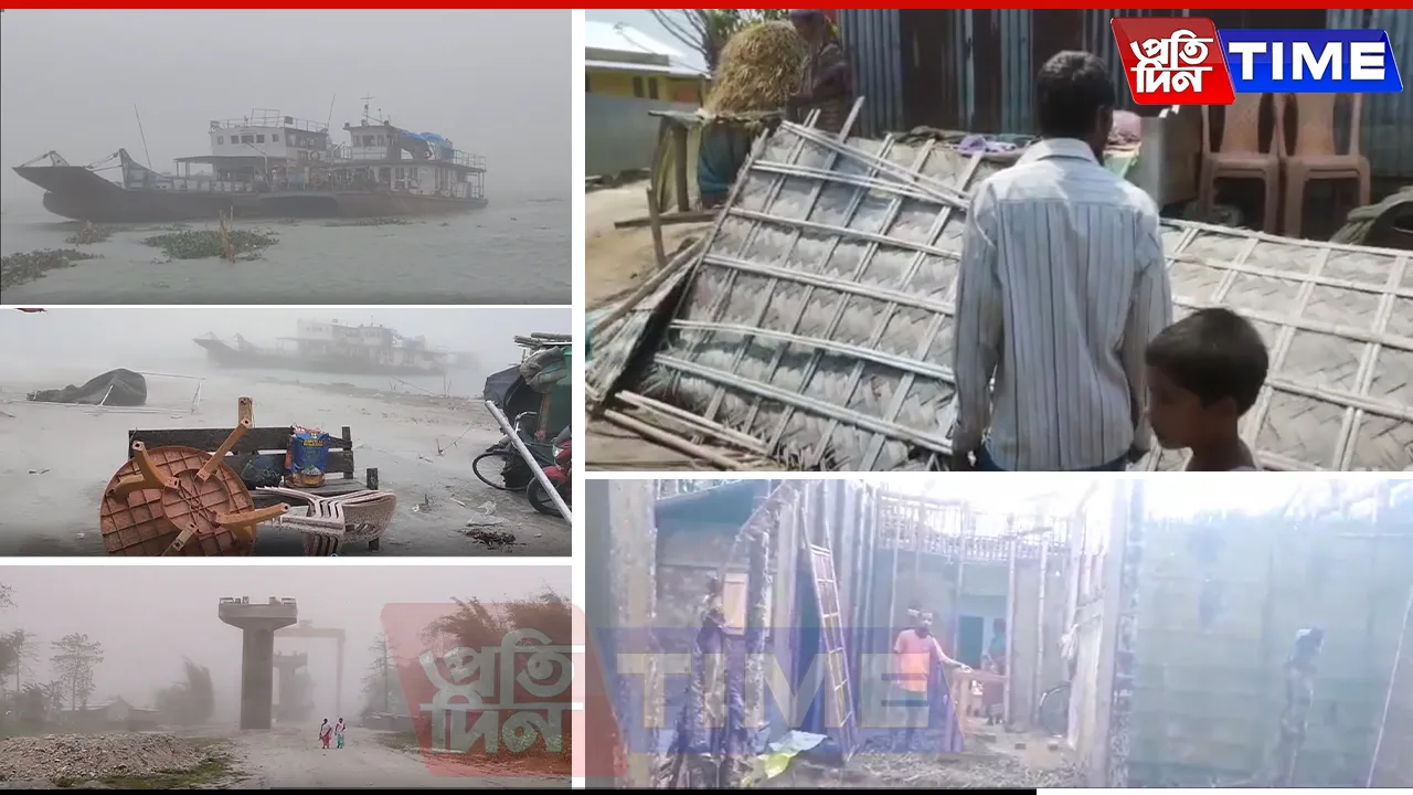 Fierce Storm Hits Assam, Homes Damaged and Ferries Stranded