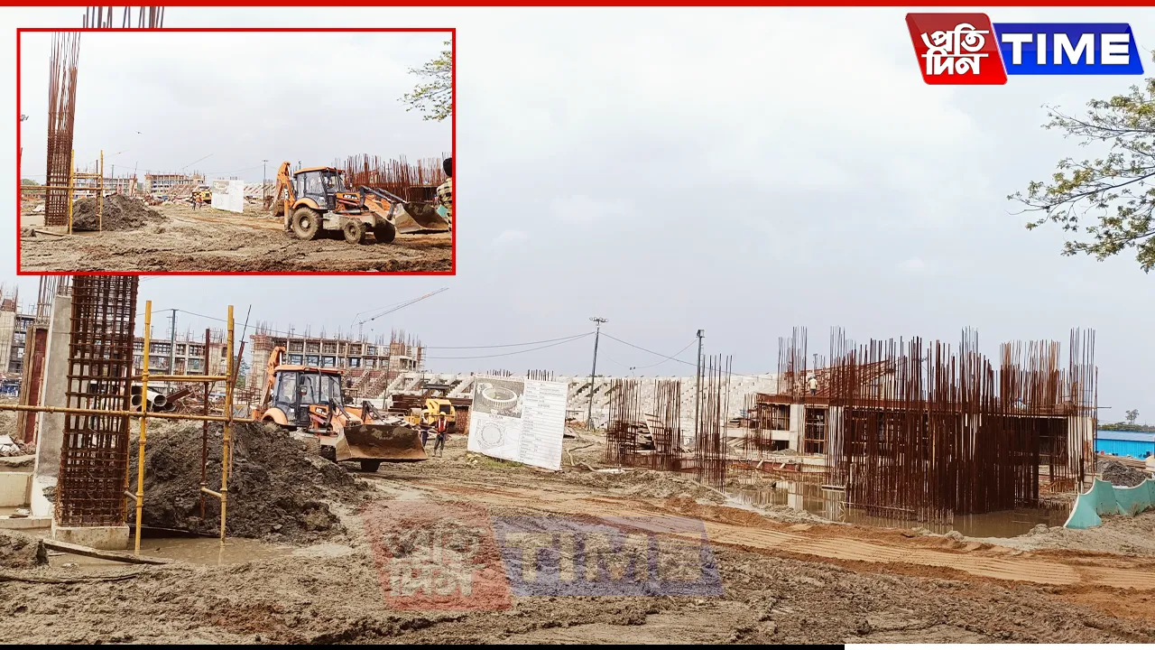 Assam: International Cricket Stadium Under Construction in Amingaon; Set for 2026 Opening