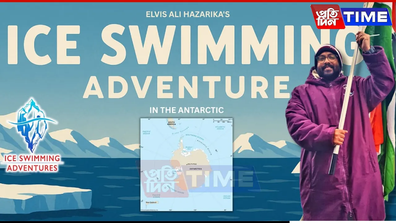 Historic Swim in Sub-Zero: Assam’s Elvis Ali Set to Conquer Antarctica