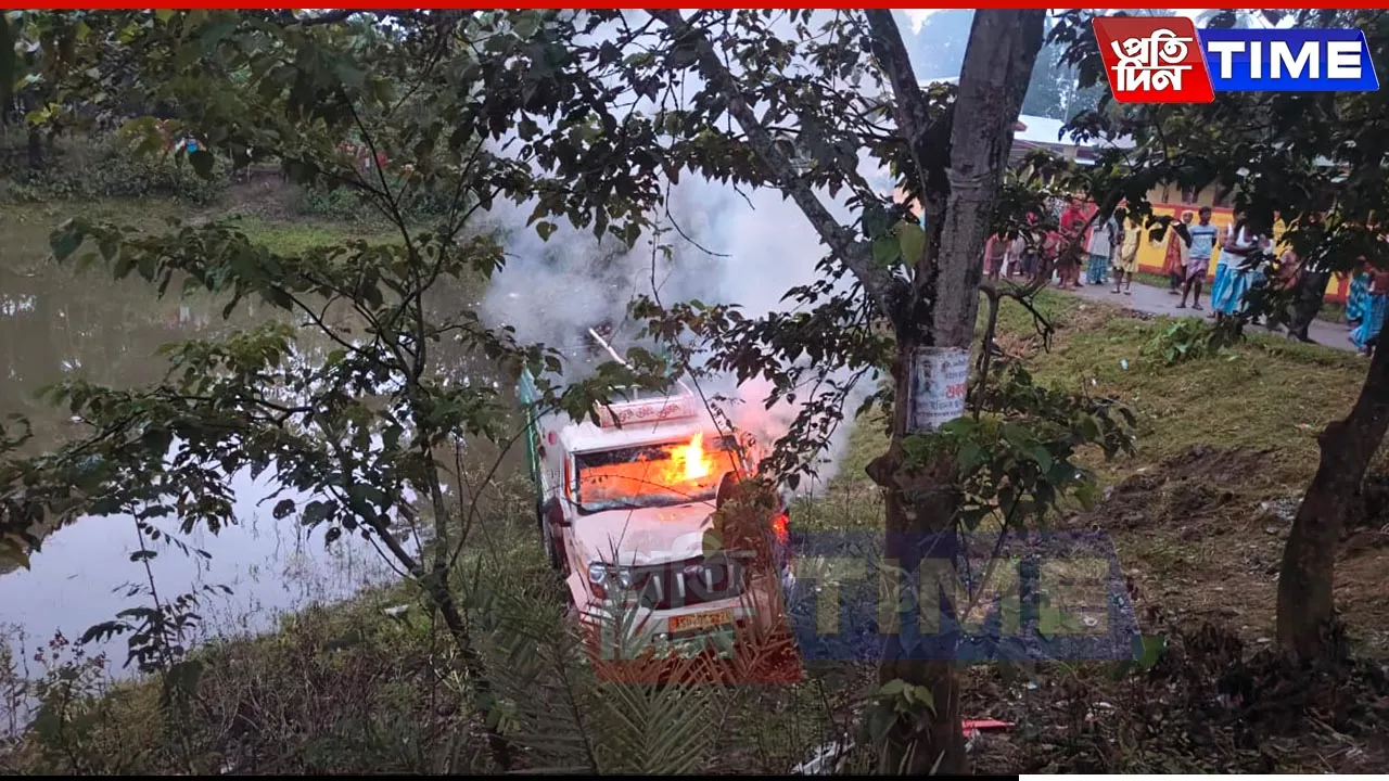 Cattle Theft in Mayong: Truck Set on Fire, Three Thieves Nabbed by Locals in Assam