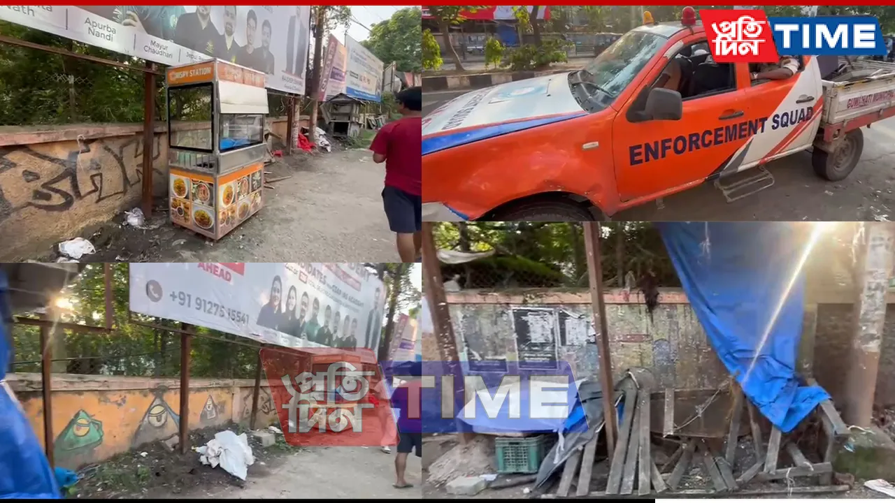 GMC Clears Chandmari Footpaths, Vendors Decry Sudden Eviction