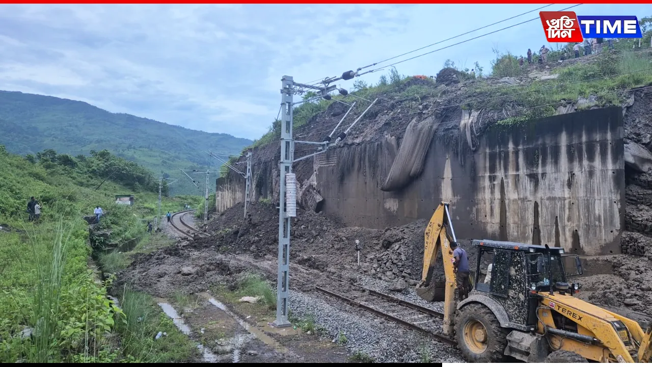 Northeast Rail Link Snaps Again: NHAI Blamed for Slope Collapse in Haflong Section