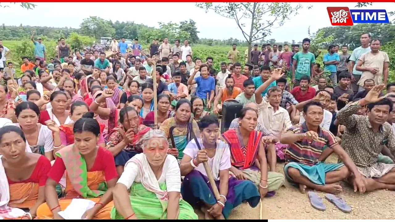 'Won't Give Land To Adani Project': Parbatjhora Villagers Continue Protest