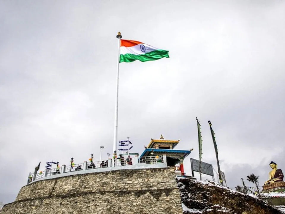 Arunachal CM Hoists Second Highest National Flag In Tawang