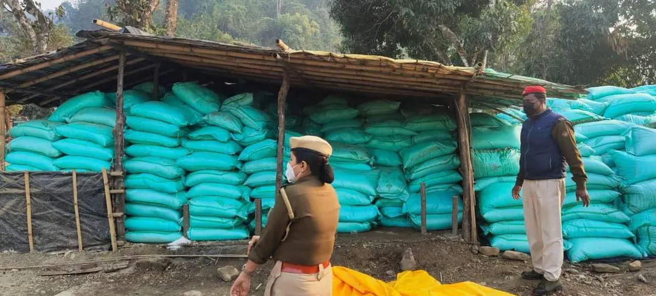 Cachar: Raid at Makeshift Godown, 2500 Bags of Urea Seized