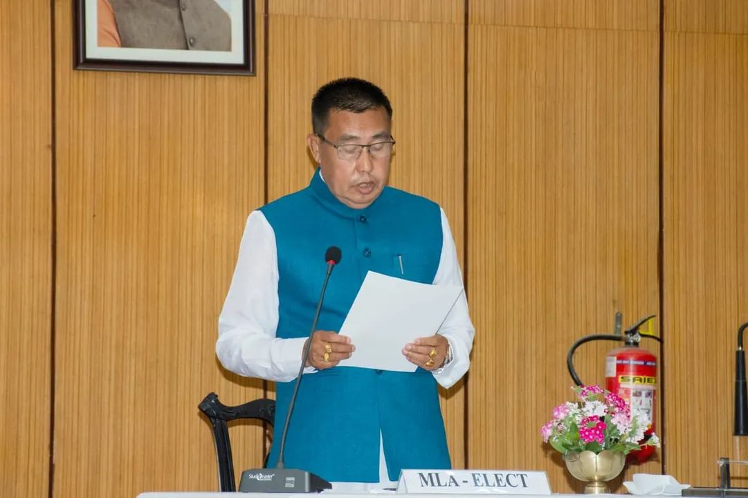 BJP’s Rajen Singh sworn in as Protem Speaker of Manipur Assembly