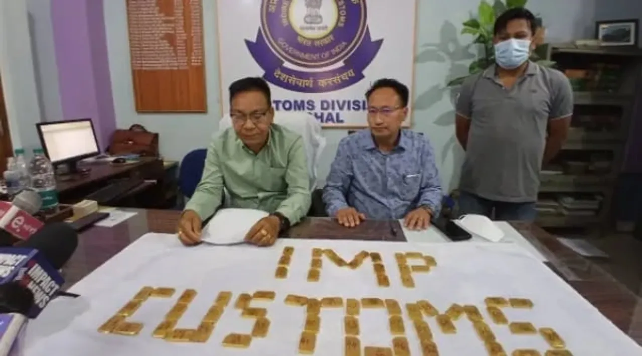Customs Dept Seize 65 Gold Bars Being Smuggled From Imphal Airport