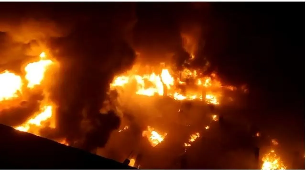 Assam: Fire at Sack Making Industry Still Burning