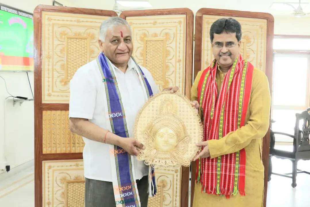 Union Minister VK Singh Visits Tripura, Meets CM Manik Saha