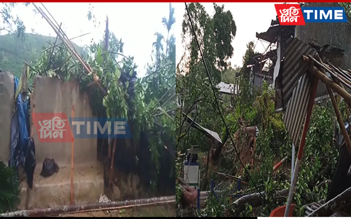 Assam: Storm Cause Severe Damage in Cachar