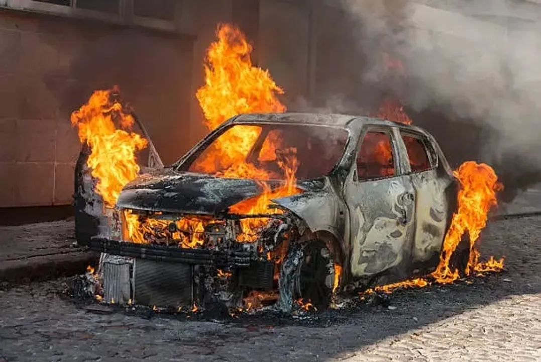 Angry Mob Set Driver, Car On Fire After It Runs Over Minor Girl In MP