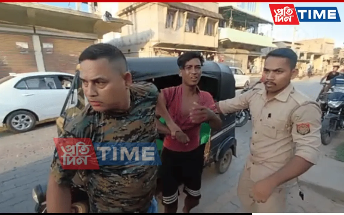 Assam: Caught On Camera, Cops Assault Auto Driver In Bokajan