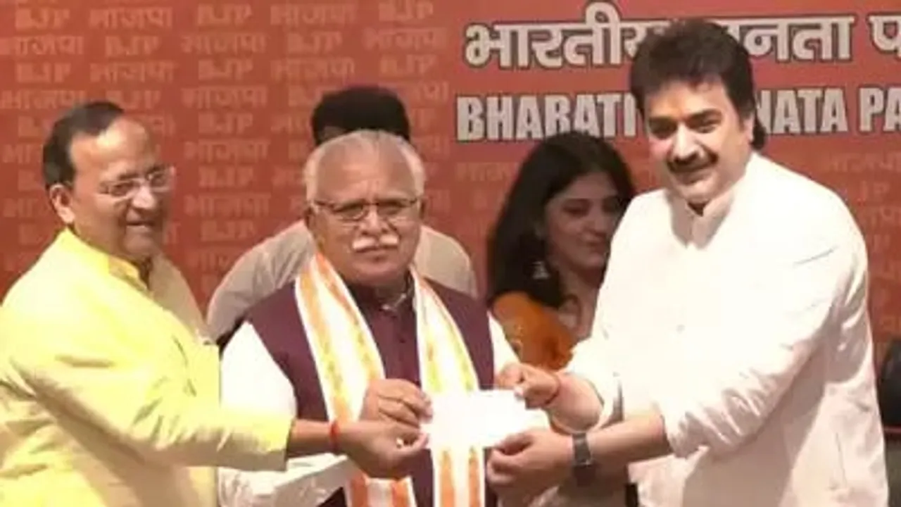 Former Congress MLA Kuldeep Bishnoi Joins BJP