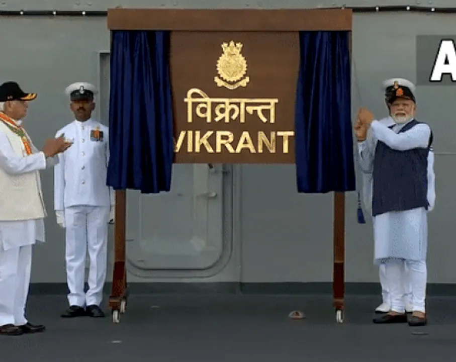 PM Modi Commissions India's First Indigenous Aircraft Carrier INS Vikrant