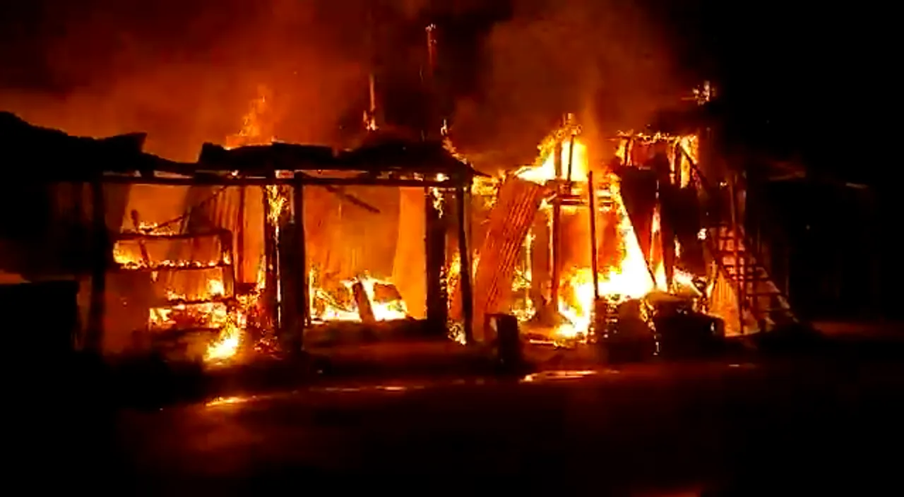 Assam: Six Shops Gutted In Massive Market Fire In Dhubri