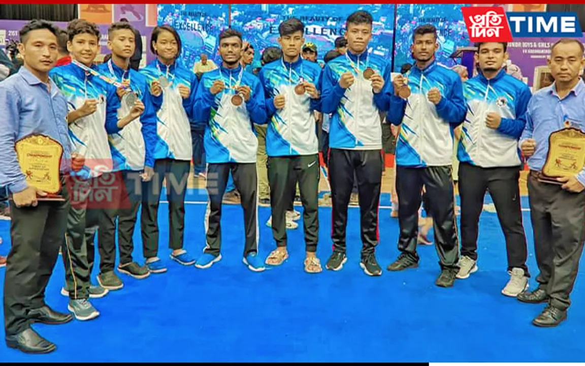 Assam Bag 8 Medals in Junior National Wushu Championship 2022 in Kerala