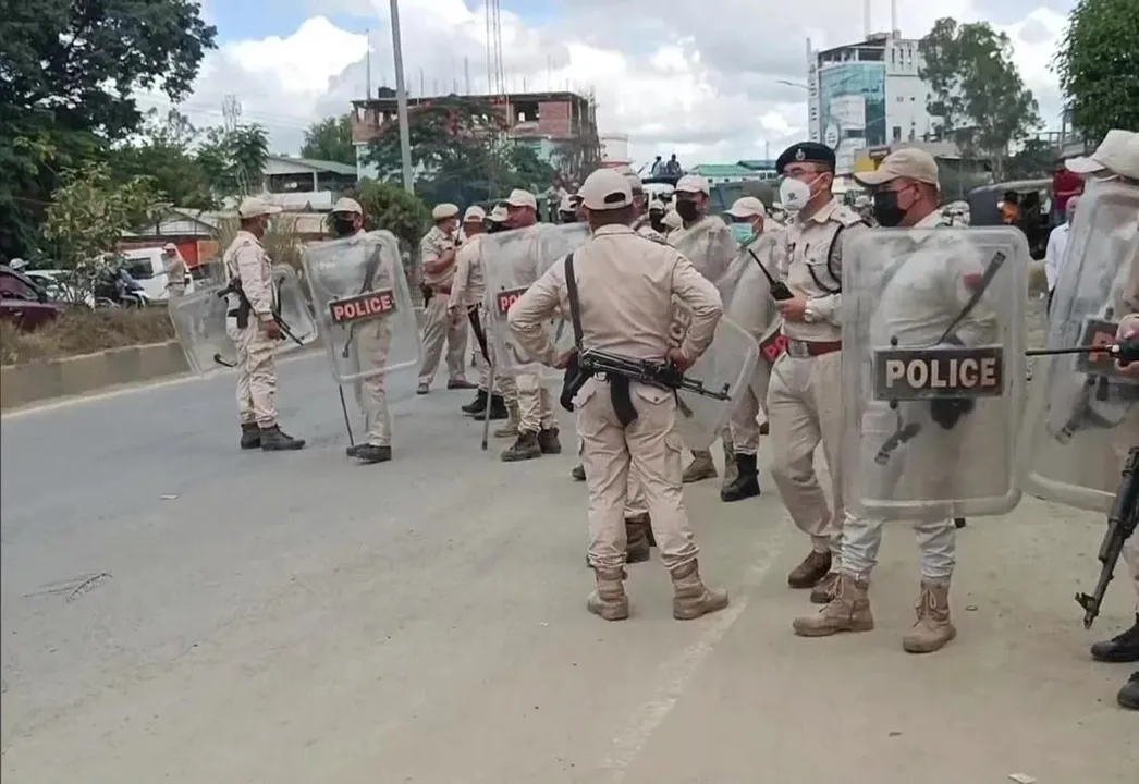 Locals Clash With Police During Eviction Drive In Manipur's Imphal East