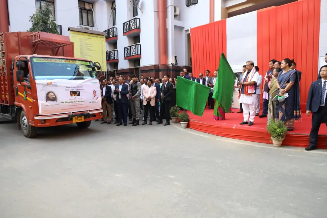 Light A Home Project: Assam CM Flags off 2,000 Solar Lamps