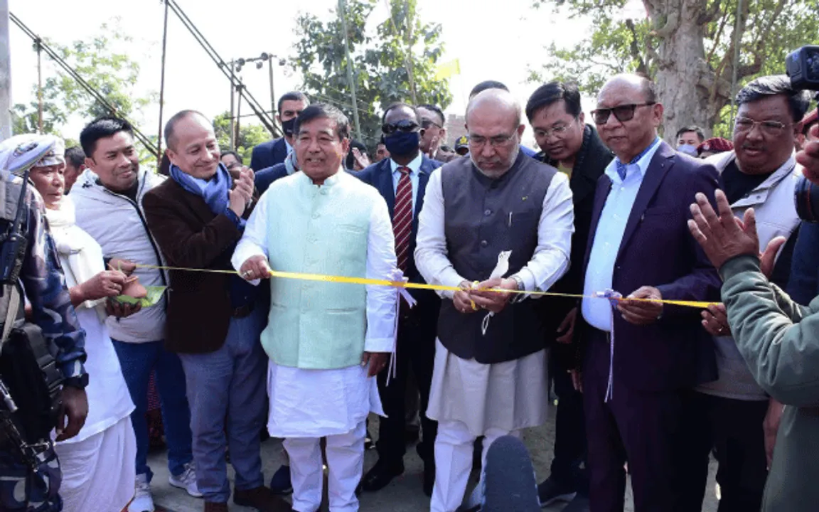 Manipur CM Inaugurates Bridge Over Iril River