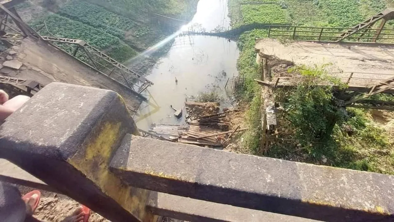 Assam: 100-Year-Old Bridge Collapses in Karimganj