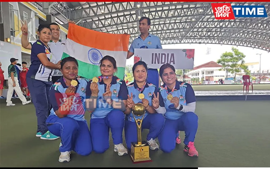 Nayanmoni Saikia Bags Gold Medal at Asian Lawn Bowls Championship