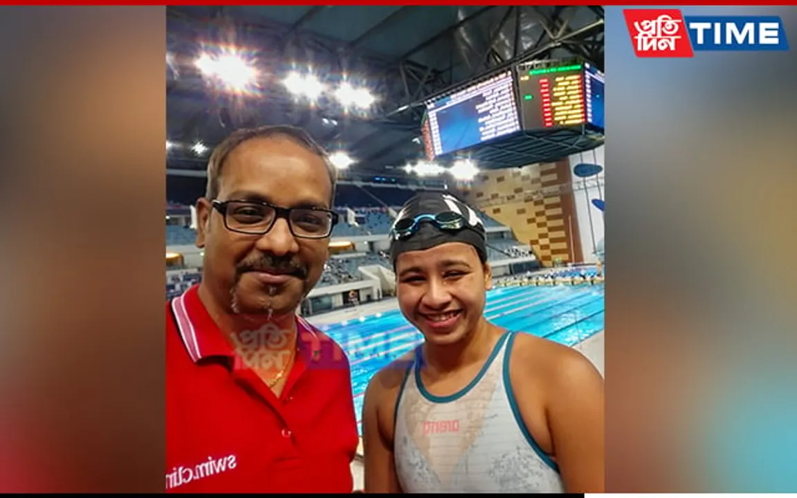 Assam’s Astha Choudhury Clinches Gold at Swimming Competition in Dubai