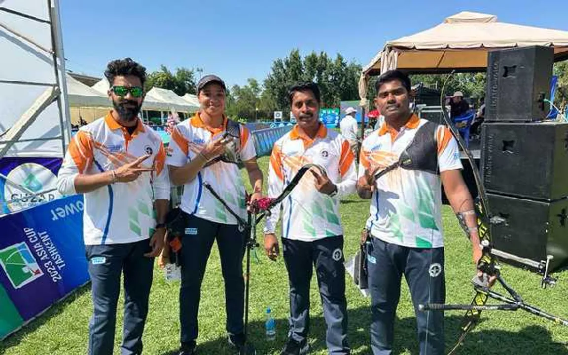 Indian Team Bags Gold in Asia Cup Archery Championship 2023