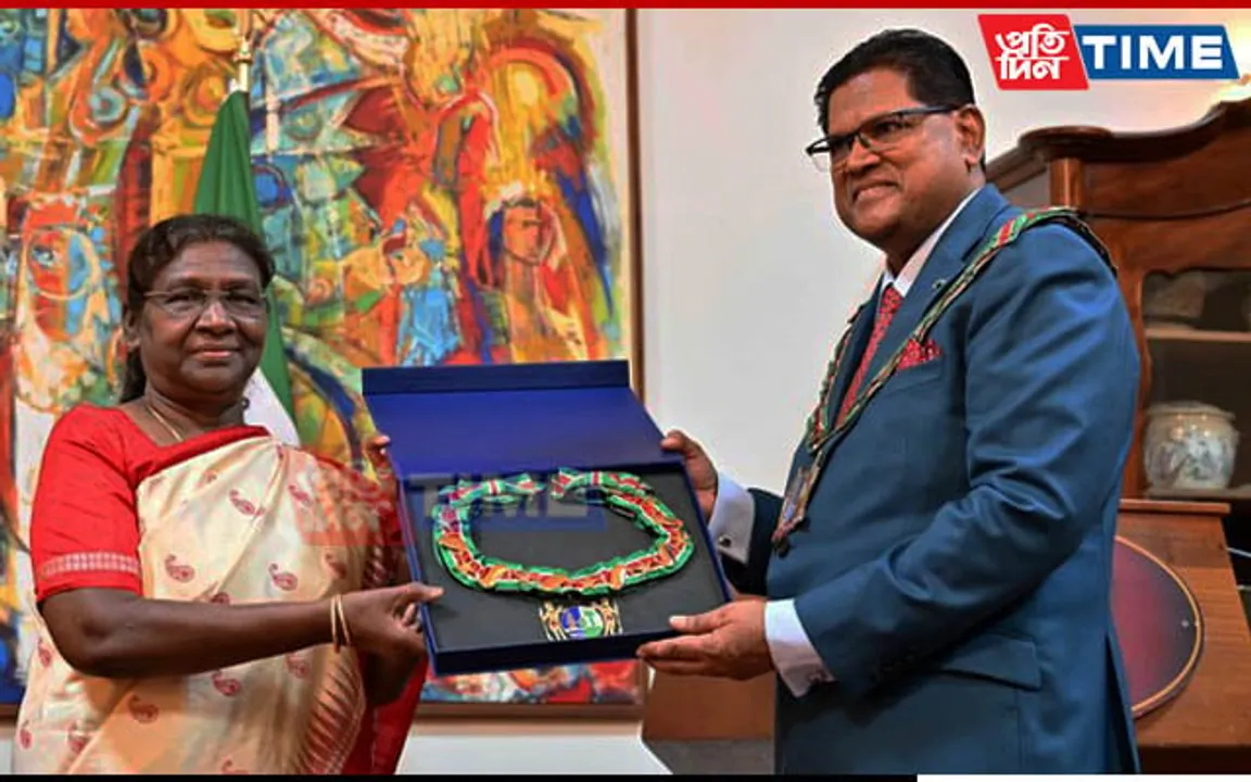 President Droupadi Murmu Conferred Highest Civilian Award of Suriname