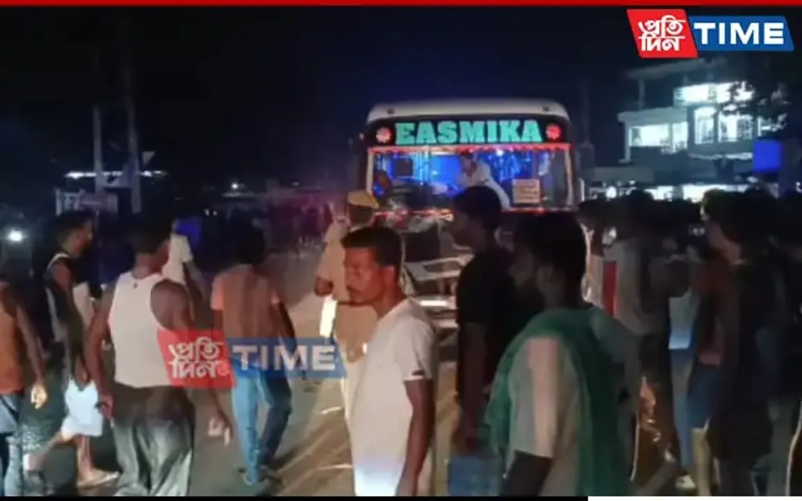 Assam: Enraged Locals Vandalise Bus After It Runs Over 2 Bike Riders