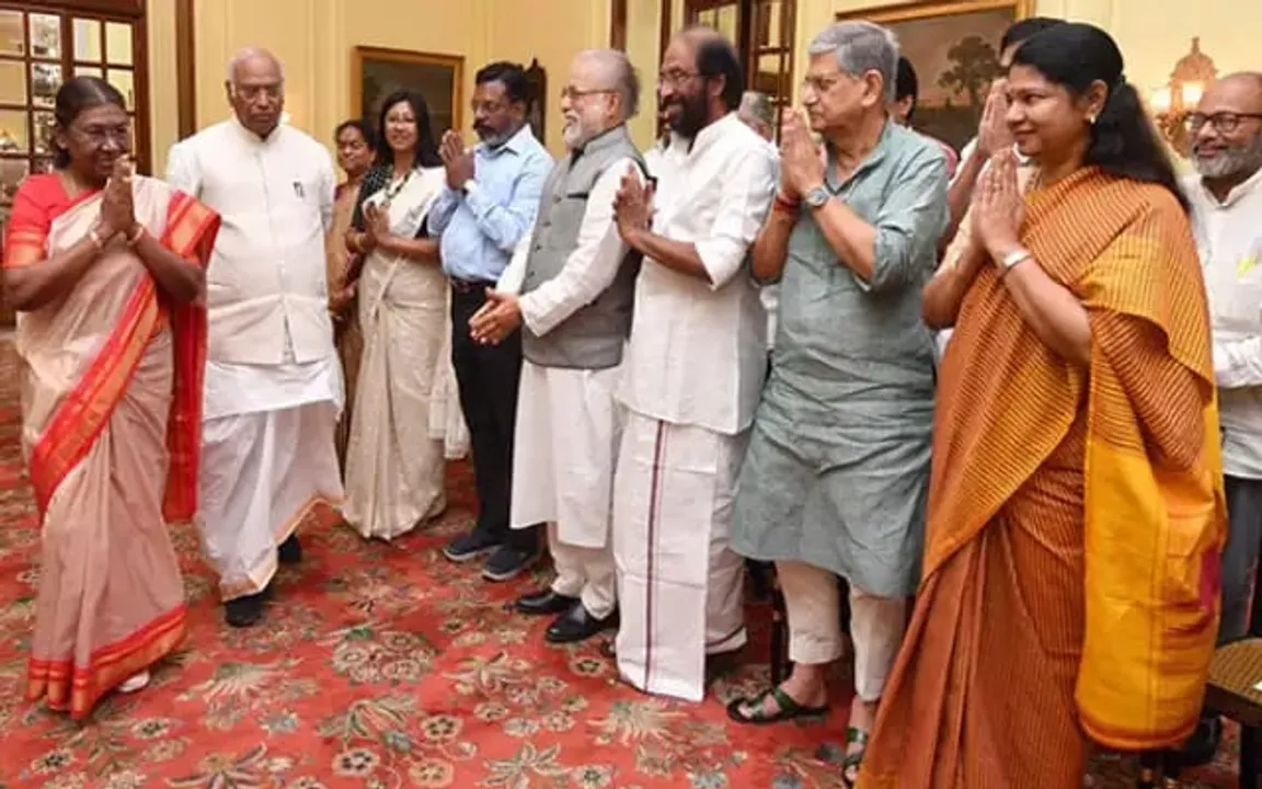 INDIA Leaders Meet President Murmu, Seek Intervention On Manipur Situation