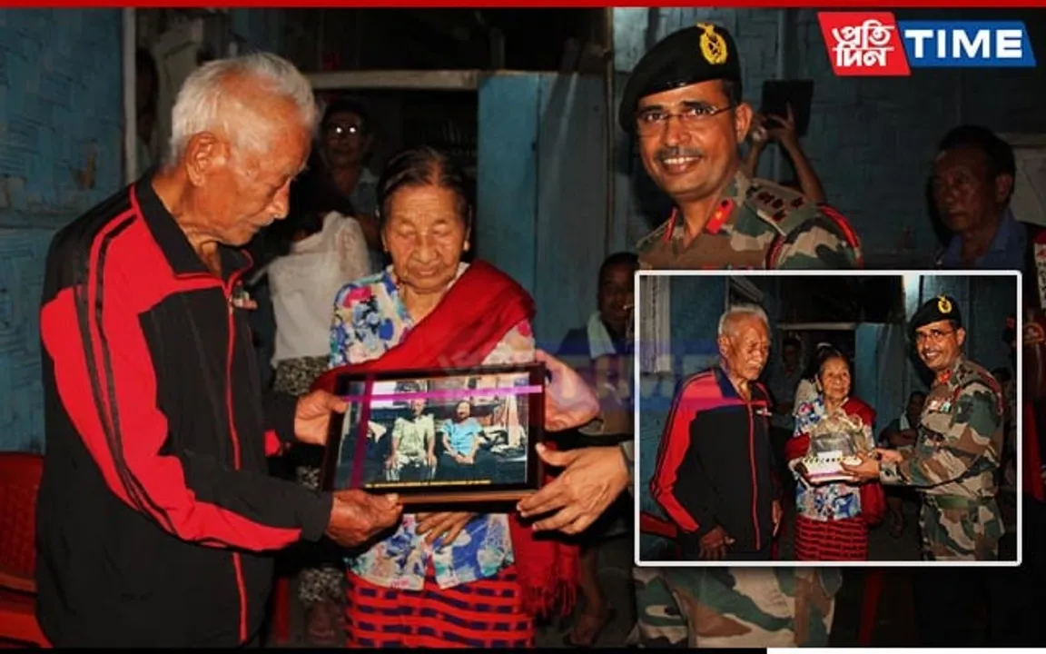 Assam Rifles Reaches Out to 104-Year-Old Gallantry Award Winner Hav Mering in Nagaland