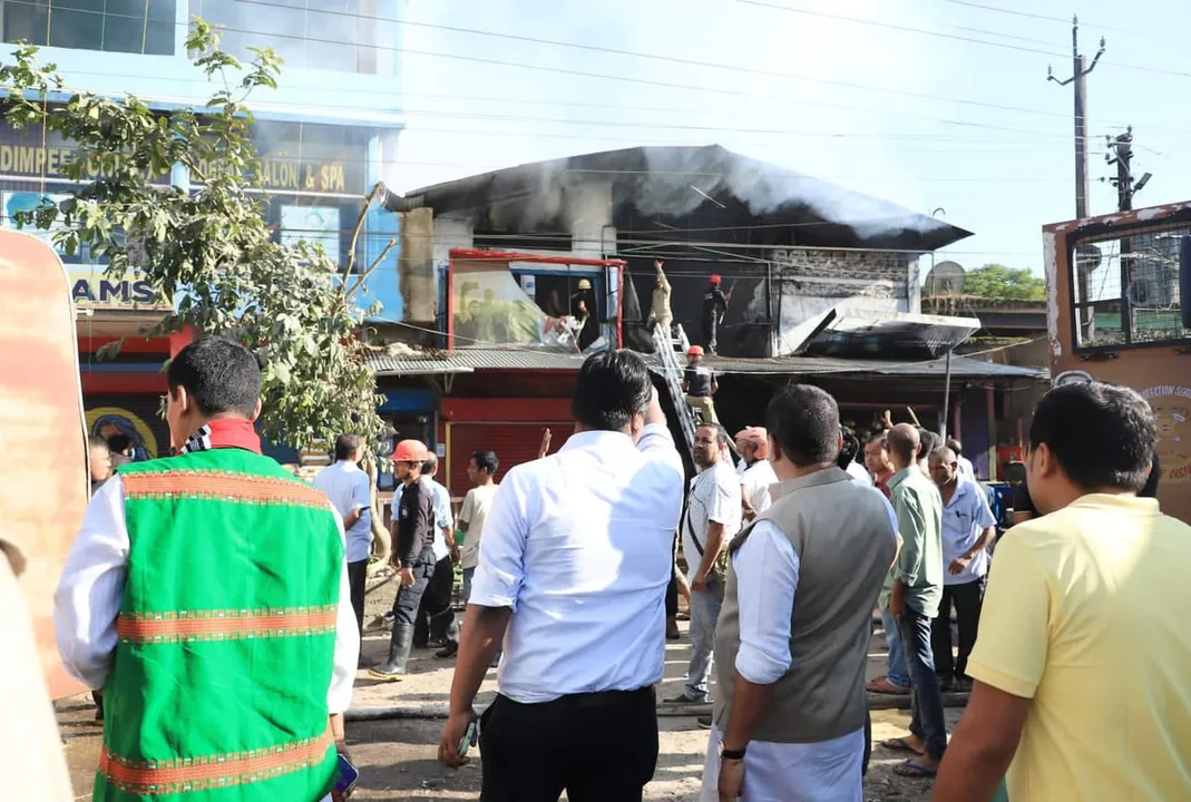 Dhemaji Fire: Ranoj Pegu Directs District Admin To Take Stock of Damage