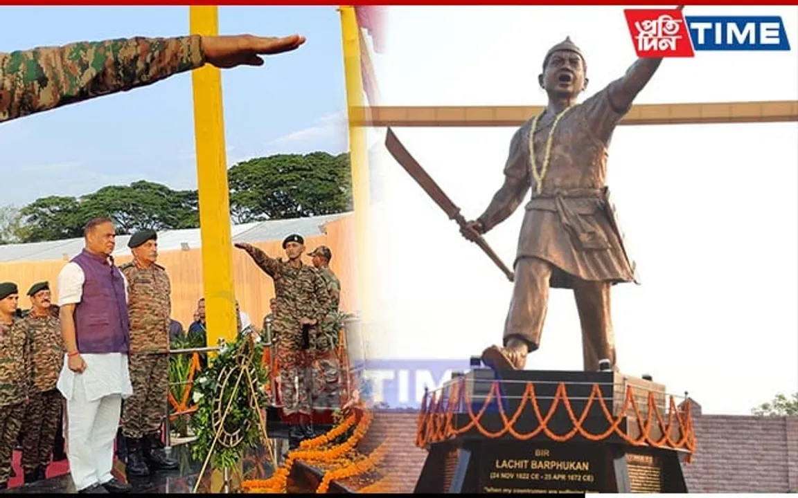 Assam CM Inaugurates Statue of Bir Lachit Barphukan at Narangi Military Station